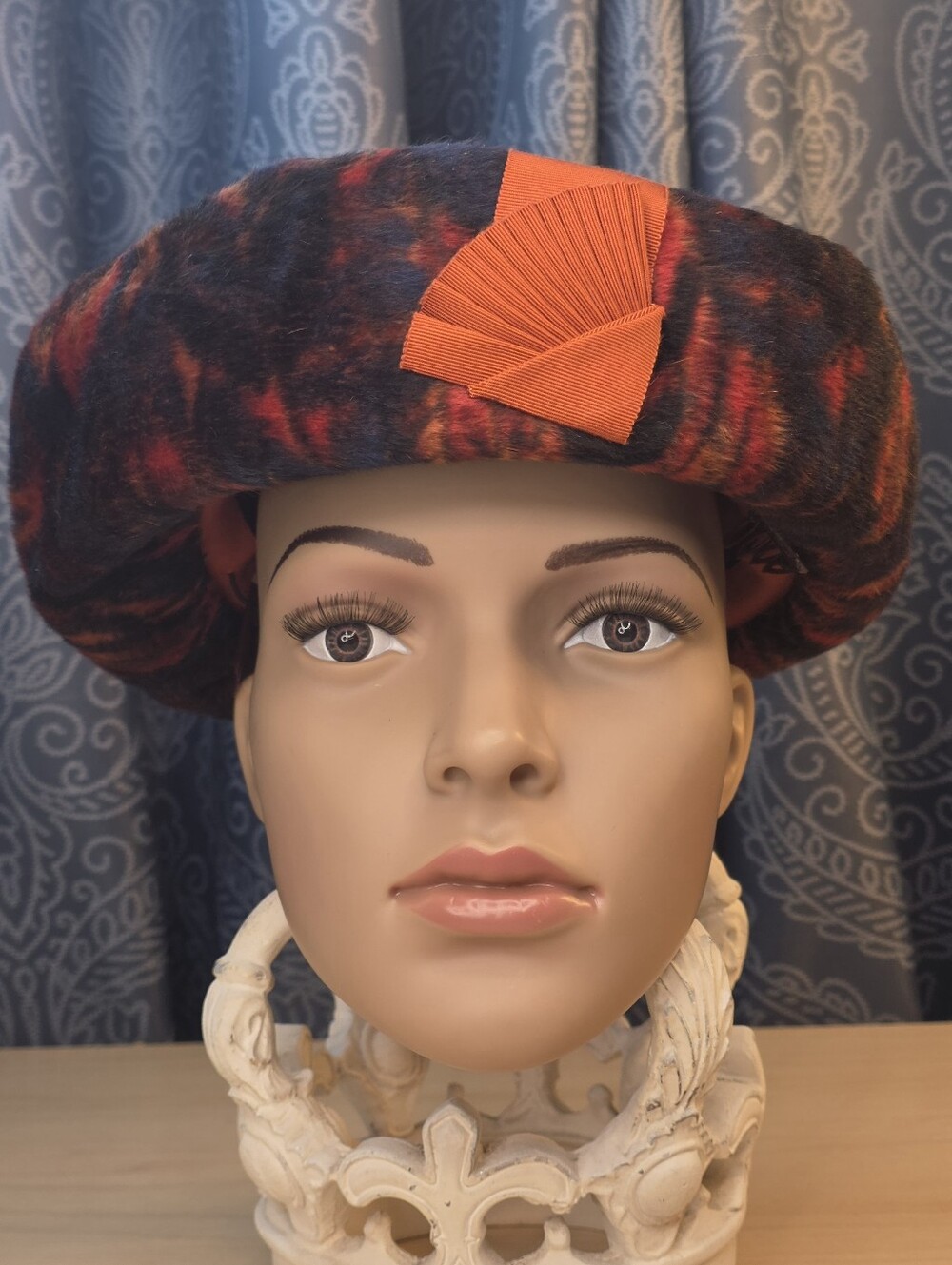 Vintage Desiree HB Pillbox Hat - Michael Terre Made in Austria|Burnt Orange MCM